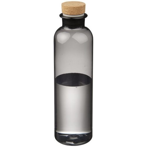 Sticla sport cu capac din pluta, 650 ml, Everestus, SW02, tritan, transparent, negru, saculet de calatorie inclus