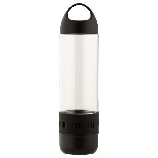 Sticla sport 500 ml, boxa Bluetooth incorporata, fara BPA, Everestus, AE04, tritan, negru