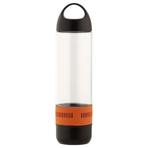 Sticla sport 500 ml, boxa Bluetooth incorporata, fara BPA, Everestus, AE03, tritan, portocaliu