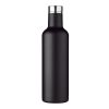 Sticla termoizolanta 750 ml, Everestus, PO, otel inoxidabil, negru, saculet de calatorie inclus