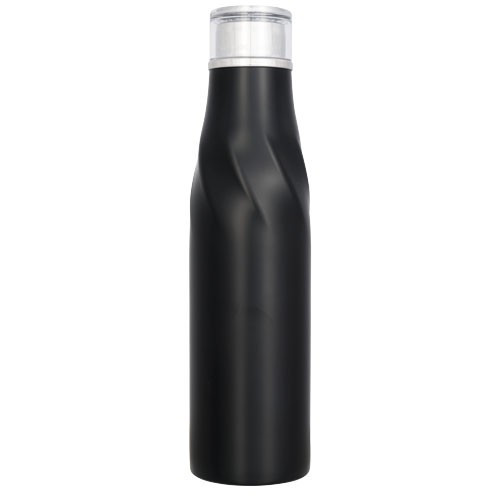 Sticla termoizolanta auto-seal, perete dublu, 650 ml, Everestus, HO, otel inoxidabil, negru