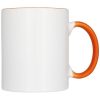 Cana ceramica 330 ml cu interior si maner colorat, Everestus, 20IAN1158, Portocaliu