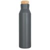 Sticla termoizolanta 590 ml, perete dublu, fara condens, capac din pluta, Everestus, NE, otel inoxidabil, gri, saculet inclus