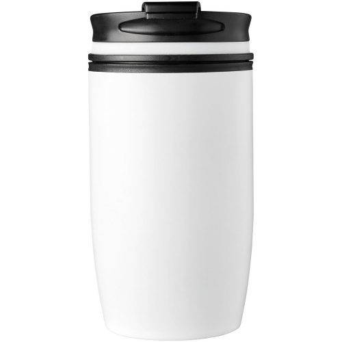 Cana termos 330 ml, perete dublu, Everestus, 9IA19368, Otel inoxidabil, Plastic, Alb