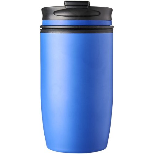 Cana termos 330 ml, perete dublu, Everestus, 9IA19366, Otel inoxidabil, Plastic, Albastru