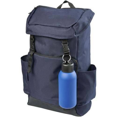 Sticla termos 375 ml, perete dublu, Everestus, 9IA19348, Otel inoxidabil, Albastru