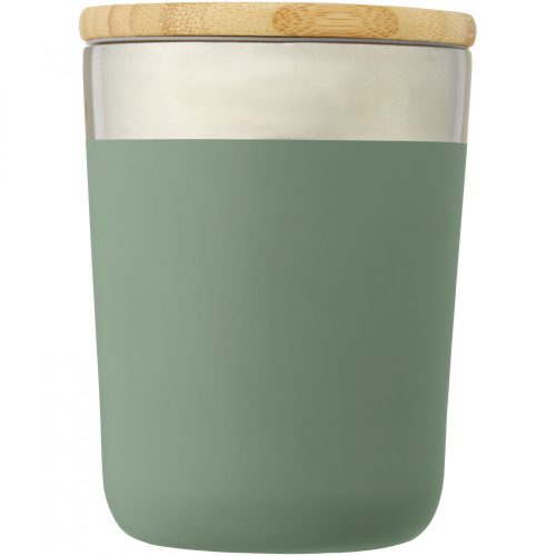 Cana termos, Everestus, 21OCT1405, 300 ml, 8.6 x 11.4 x 8.6 cm, Otel, Bambus, Verde