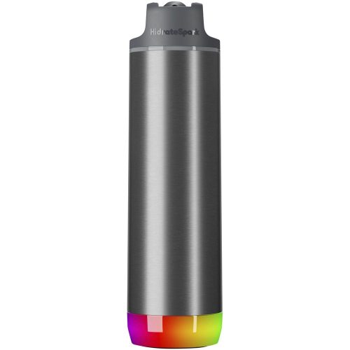 Sticla de apa sport 620 ml, 2401E14708, HidrateSpark, 27.2xØ7.6 cm, Otel, Gri stainless steel