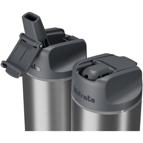 Sticla de apa sport 620 ml, 2401E14708, HidrateSpark, 27.2xØ7.6 cm, Otel, Gri stainless steel
