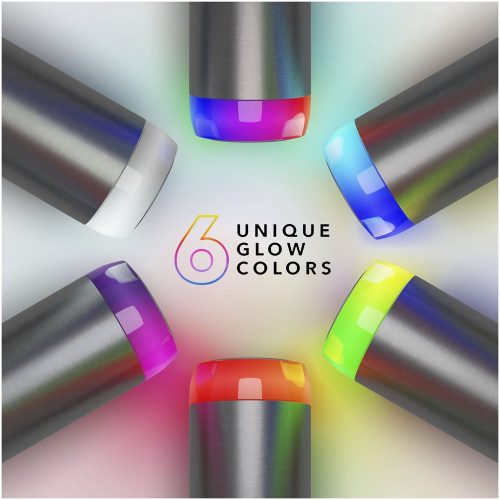 Sticla de apa sport 620 ml, 2401E14708, HidrateSpark, 27.2xØ7.6 cm, Otel, Gri stainless steel