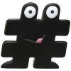 Jucarie antistres Hashtag, Everestus, ASJ059, poliuretan, negru