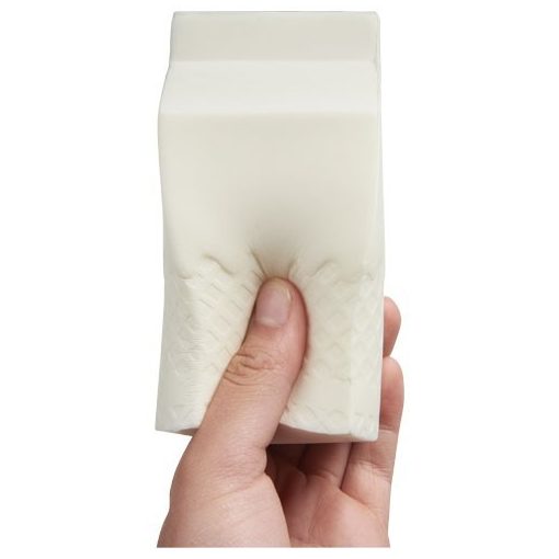 Jucarie Squishy Cutie de Lapte, Everestus, ASJ069, poliuretan, alb
