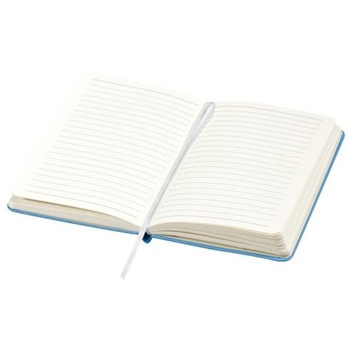 Agenda A5 cu pagini dictando, coperta tare cu elastic, Everestus, CC08, carton, albastru deschis, lupa de citit inclusa