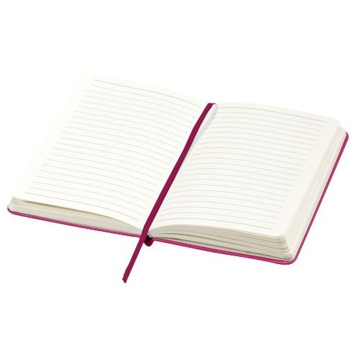 Agenda A5 cu pagini dictando, coperta tare cu elastic, Everestus, CC10, carton, roz, lupa de citit inclusa