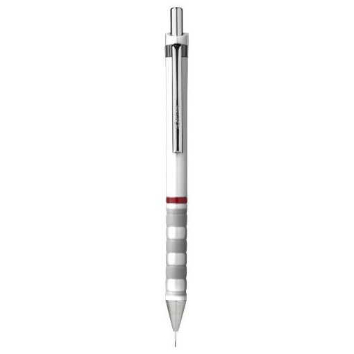 Creion mecanic usor, mina 0.5 mm, Everestus, TY, plastic, alb, lupa de citit inclusa