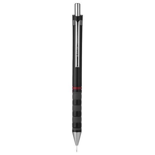 Creion mecanic usor, mina 0.5 mm, Everestus, TY, plastic, negru, lupa de citit inclusa
