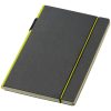 Agenda A5 cu pagini dictando, coperta tare cu elastic, Everestus, CA04, carton, negru, verde