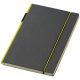 Agenda A5 cu pagini dictando, coperta tare cu elastic, Everestus, CA04, carton, negru, verde