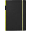 Agenda A5 cu pagini dictando, coperta tare cu elastic, Everestus, CA04, carton, negru, verde