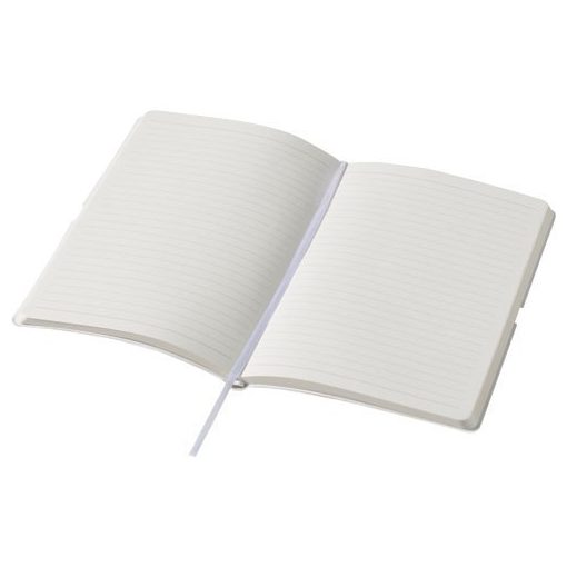 Agenda A5 cu pagini dictando, coperta moale cu elastic, Everestus, SO04, pu, alb