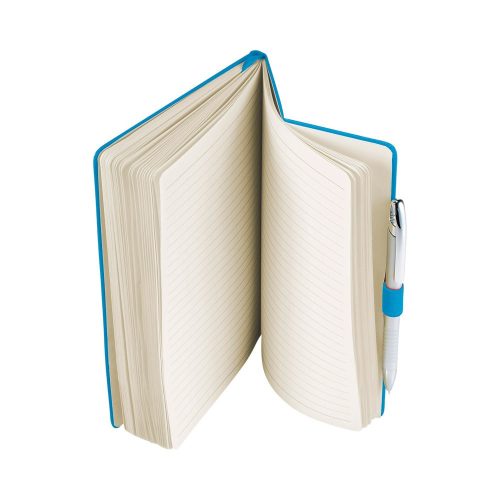 Agenda A5 cu pagini dictando, coperta cu elastic, Everestus, FX01, carton, albastru deschis
