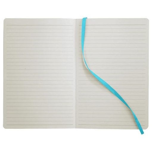 Agenda A5 cu pagini dictando, coperta moale cu elastic, Everestus, CC01, pu, albastru, lupa de citit inclusa