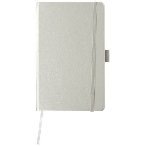 Agenda A5 cu pagini dictando, coperta tare cu elastic, Everestus, VE03, piele ecologica, gri
