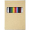 Set 12 creioane colorate, cu hartie de desenat, Everestus, 20IAN1001, Alb, Hartie, saculet de calatorie inclus