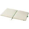 Agenda A5 cu pagini dictando, coperta cu elastic, Everestus, LA02, bumbac, verde