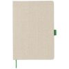 Agenda A5 cu pagini dictando, coperta cu elastic, Everestus, LA02, bumbac, verde