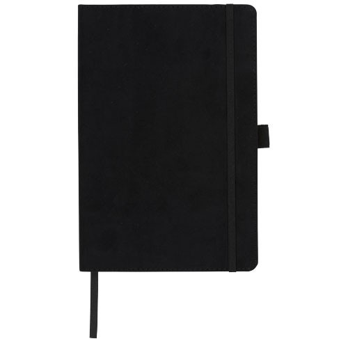 Agenda A5 cu pagini dictando, coperta tare cu elastic, Everestus, SE03, carton, negru