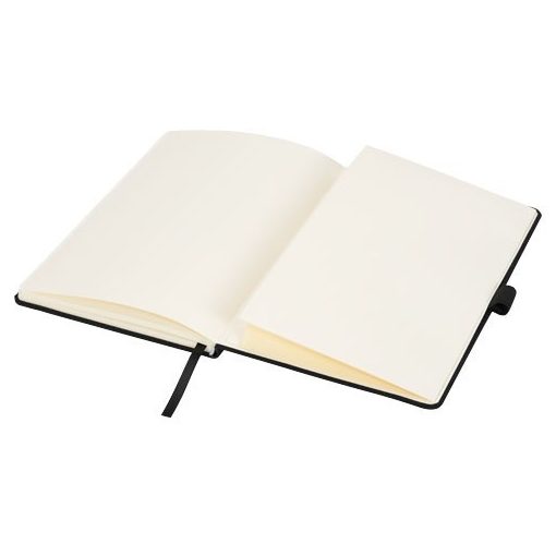 Agenda A5 cu pagini dictando, coperta tare cu elastic, Everestus, SE03, carton, negru, lupa de citit inclusa