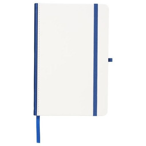 Agenda A5 cu pagini dictando, coperta tare cu elastic, Everestus, CR02, pu, alb, albastru