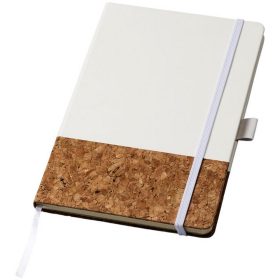   Agenda A5 cu pagini dictando, coperta tare cu elastic, Everestus, EA02, pluta, pu, alb