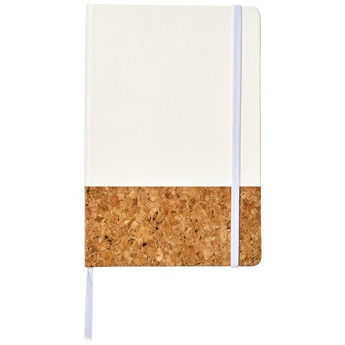 Agenda A5 cu pagini dictando, coperta tare cu elastic, Everestus, EA02, pluta, pu, alb