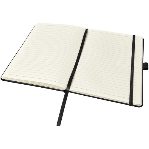 Agenda A5, dictando, coperta cu elastic, 80 coli, Luxe, 9IA19290, Poliuretan, Negru