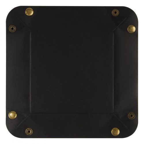 Set accesorii birou, Luxe, 22FEB0818, 20x2.5x20 cm, Poliuretan, Negru