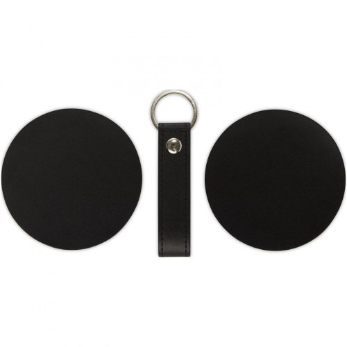 Set accesorii birou, Luxe, 22FEB0818, 20x2.5x20 cm, Poliuretan, Negru