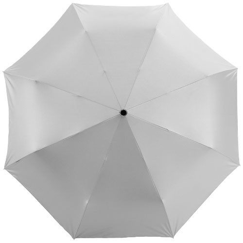 Umbrela 21.5 inch pliabila, cu deschidere si inchidere automata, Everestus, AX, poliester, negru, argintiu