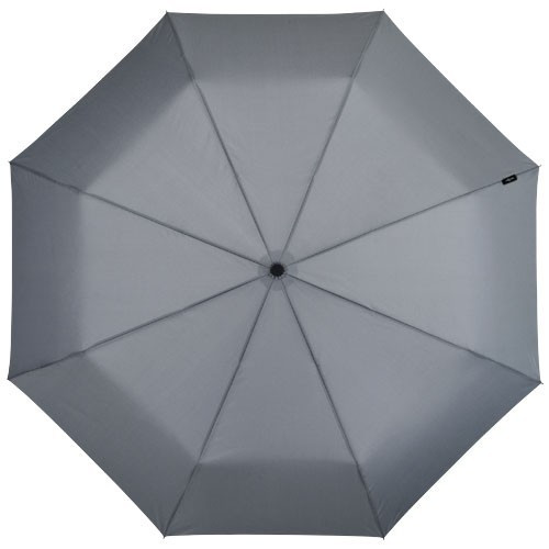 Umbrela 21.5 inch cu deschidere automata, pliabila, Marksman, TV, pongee poliester, gri