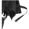 Umbrela 23 inch cu deschidere automata, rezistenta la vant, Everestus, SK, 190T pongee poliester, negru, alb