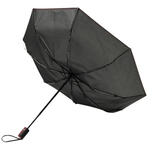 Umbrela pliabila 21 inch, deschidere si inchidere automata, Everestus, 20IAN491, Poliester, Rosu