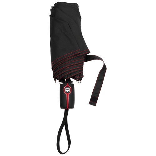 Umbrela pliabila 21 inch, deschidere si inchidere automata, Everestus, 20IAN491, Poliester, Rosu