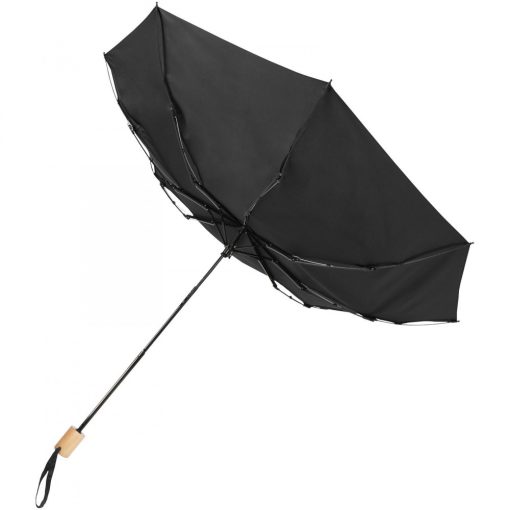Umbrela pliabila rezistenta la vant, Everestus, 21OCT1057, 28 x Ø 106 cm, Poliester, Negru