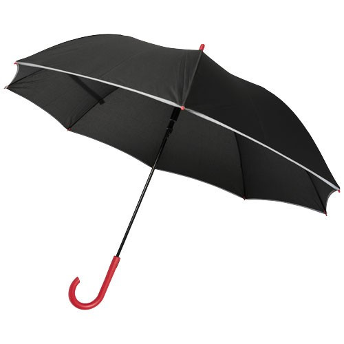 Umbrela cu deschidere automata de 23 inch, rezistenta la vant, Everestus, 9IA19026, Poliester, Rosu, saculet inclus