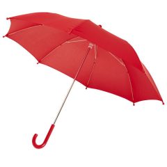   Umbrela 17 inch pentru copii, rezistenta la vant, Everestus, 20IAN056, Poliester, Rosu, saculet inclus