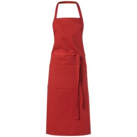   Sort de bucatarie cu 2 buzunare, Everestus, VA13, poliester, bumbac, rosu