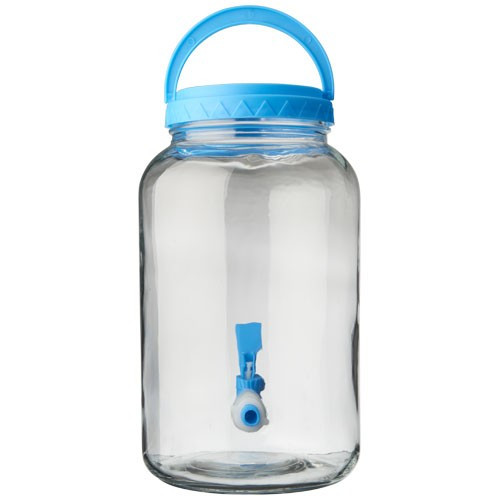 Set dispenser bauturi, 5 piese, Everestus, 20IAN1034, Transparent, Sticla