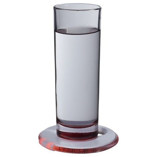 Suport pahare cu led si desfacator sticle, Everestus, SPI08, abs plastic, alb, laveta inclusa