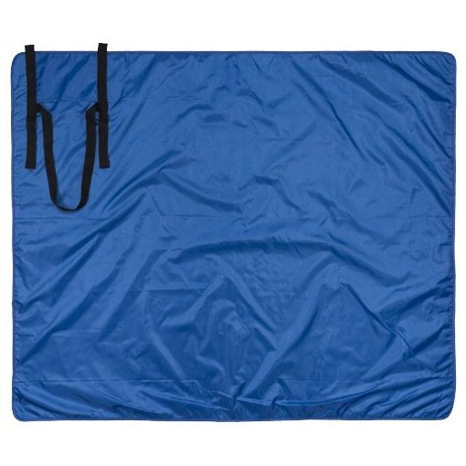 Patura picnic tartan 145x122 cm, cu maner de prindere, Everestus, RR01, poliester, albastru